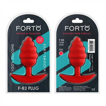 Forto F-83: Honey Dipper Plug 100% Silicone Red Best Adult Toys