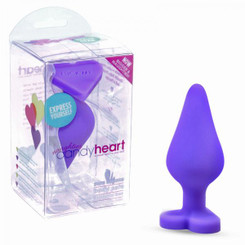 Naughtier Candy Heart Purple Butt Plug Sex Toys