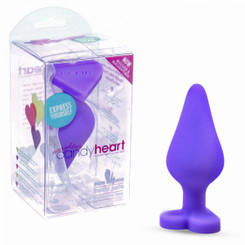 Naughtier Candy Heart Purple Butt Plug by Blush Novelties
