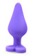 Naughtier Candy Heart Purple Butt Plug by Blush Novelties - view 2
