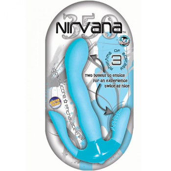 Nirvana 350 Teal Blue Vibrator Adult Toy