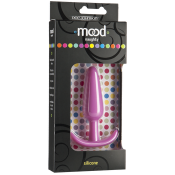Mood Medium Pink Silicone Butt Plug by Doc Johnson