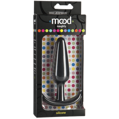 Mood Silicone Anal Plug Large Black by Doc Johnson