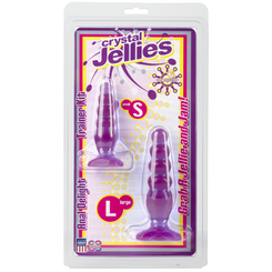Crystal Jellies Anal Delight Trainer Kit Purple Sex Toy