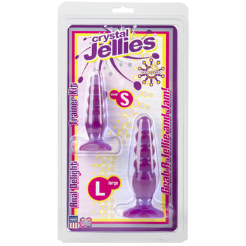 Crystal Jellies Anal Delight Trainer Kit Purple Sex Toy