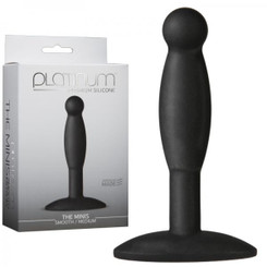 Platinum Premium Silicone The Minis Smooth Medium Black by Doc Johnson
