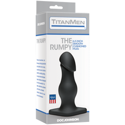 Titanmen The Rumpy Black Butt Plug Adult Sex Toys