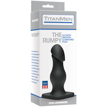 Titanmen The Rumpy Black Butt Plug Adult Sex Toys