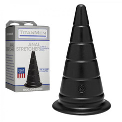 Titanmen Anal Stretcher 6 Inches Expansion Plug Black by Doc Johnson