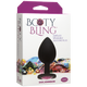 Booty Bling Large Butt Plug Black Pink Stone Best Adult Toys
