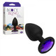 Booty Bling Small Black Plug Purple Stone by Doc Johnson - view 4