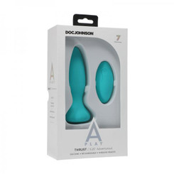 A-play Thrust Adventurous Rechargeable Silicone Anal Plug With Remote Teal