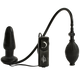 Doc Johnson Deluxe Wonder Plug Inflatable Vibrating Black - Product SKU CNVNAL-4339