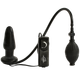 Deluxe Wonder Plug Inflatable Vibrating Black by Doc Johnson - view 3