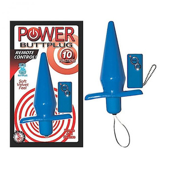 Power Buttplug Remote Control (blue) Sex Toys