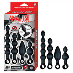 Anal-ese Collection Vibrating Anal Fantasy Kit - Black Sex Toys