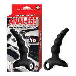 Anal-ese Collection Vibrating Alpha Plug #2 - Black by NassToys