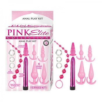 Pink Elite Collection Anal Play Kit Pink Adult Toys