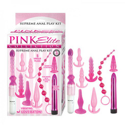 Pink Elite Collection Supreme Anal Play Kit Pink by NassToys