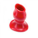 Oxballs Pighole-2, Hollow Plug, Medium, Red Best Sex Toys