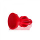 Oxballs Airhole-2 Finned Buttplug Silicone Medium Red Adult Sex Toys