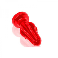 Oxballs Airhole-3 Finned Buttplug Silicone Large Red Best Sex Toy