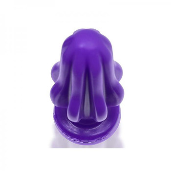 Oxballs Airhole-3 Finned Buttplug Silicone Large Eggplant by Blue Ox Designs, Oxballs