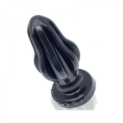 Oxballs Airhole-ff Finned Buttplug Silicone Black by Blue Ox Designs, Oxballs