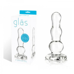 Glass Butt Plug 4 Inches Clear Adult Toys