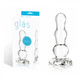 Glass Butt Plug 4 Inches Clear by Electric Eel Inc