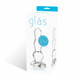 Glass Butt Plug 4 Inches Clear by Electric Eel Inc - view 3