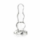 Glass Butt Plug 4 Inches Clear by Electric Eel Inc - view 2