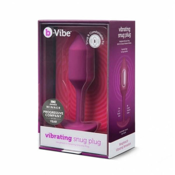 B-vibe Snug Plug Vibrating Medium Rose Adult Toys