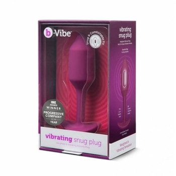 B-vibe Snug Plug Vibrating Medium Rose by COTR Inc.