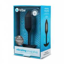 B-vibe Snug Plug Vibrating Medium Black by COTR Inc.