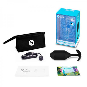 B-vibe Vibrating Snug Plug 5 Black by COTR Inc.