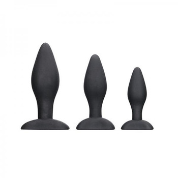 Ouch Apex Butt Plug Set Black Adult Sex Toy