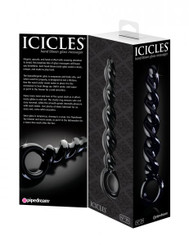 Icicles Hand Blown Glass #39 Black Probe by Pipedream Products