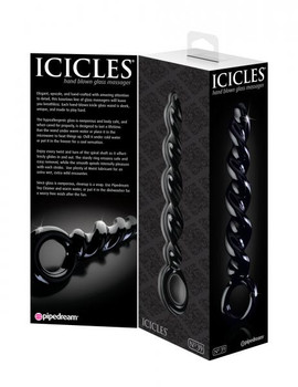 Icicles Hand Blown Glass #39 Black Probe by Pipedream Products