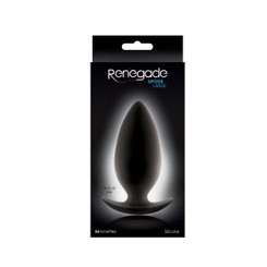 Renegade Spades Large Black Butt Plug by NS Novelties