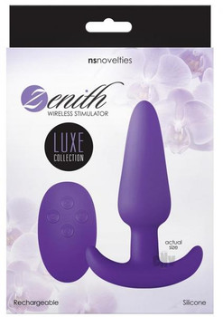 Luxe Zenith Wireless Plug Purple Sex Toy