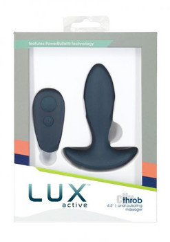 Lux Active Throb W/remote 4.5 Blue Sex Toy