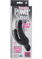 Bendie Power Stud Over & Under Double Vibrating Dildo Waterproof - Black Adult Sex Toy