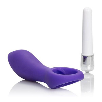 Vibrating Silicone Booty Probe Purple Sex Toy