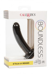 Boundless Ridged Probe 6 Black Adult Sex Toys