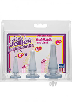 Crystal Jellies Anal Trainer Kit Clear Adult Sex Toys