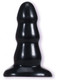 Triple Ripple Butt Plug Sil A Gel Large Black by Doc Johnson - Product SKU CNVEF -EDJ -0247 -04 -2