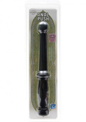 Anal Push Silagel Wand 12 Inch Black Sex Toy