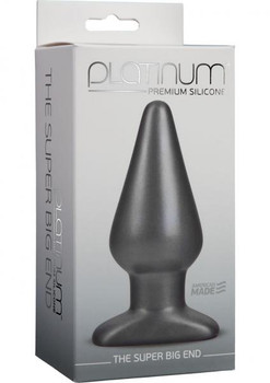 Platinum Premium Silicone The Super Big End Large Plug Charcoal Adult Sex Toy