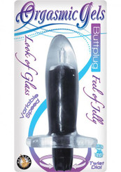 The Orgasmix Gels Buttplug Waterproof Black 4.5 Inch Sex Toy For Sale